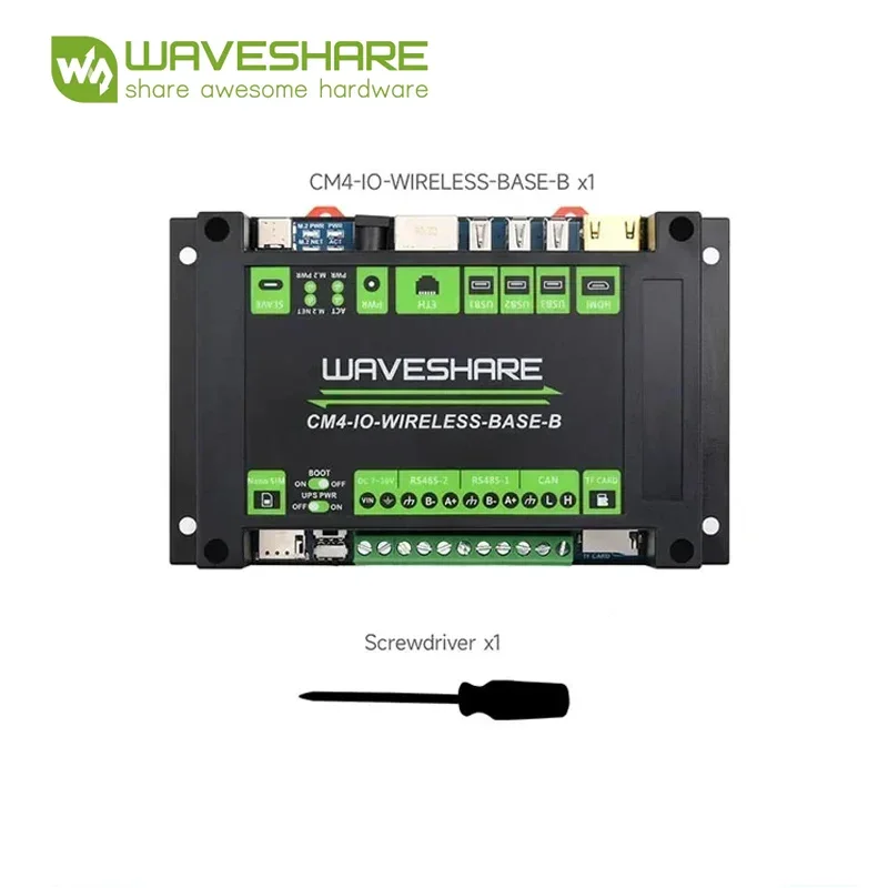 Raspberry Pi CM4 산업용 IoT 5G4G 무선 확장 모듈 Waveshare(UPS 포함) 새로운 CM4-IO-WIRELESS-BASE B 136,900원
