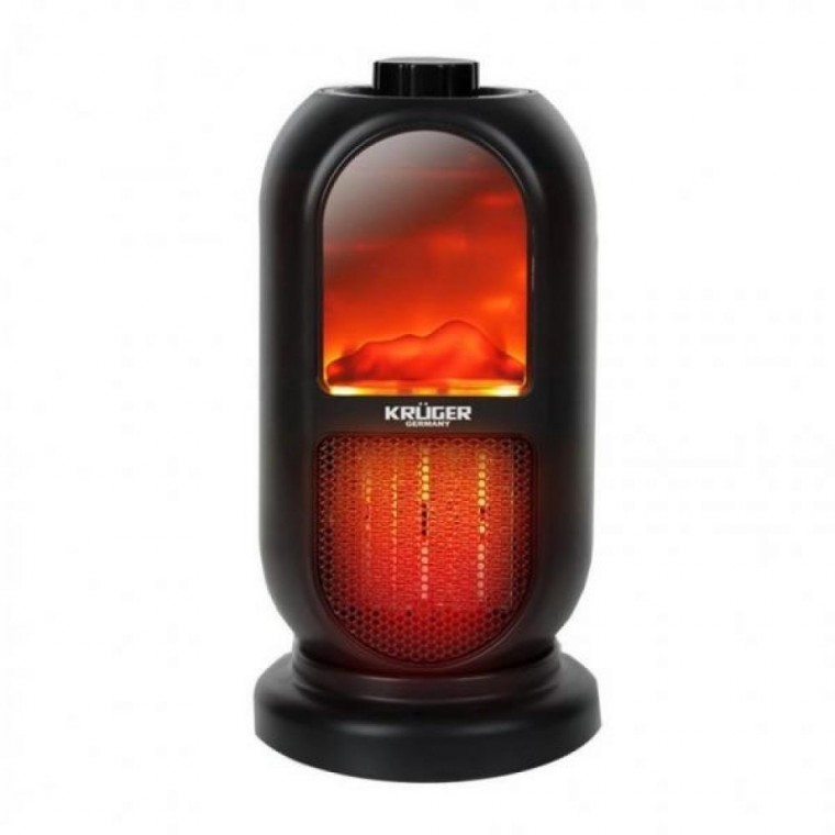 플래임 미니 PTC 온풍기 히터 크루거 탁상용 전기, 블랙, 플래임 미니 PTC 온풍기 90,520원