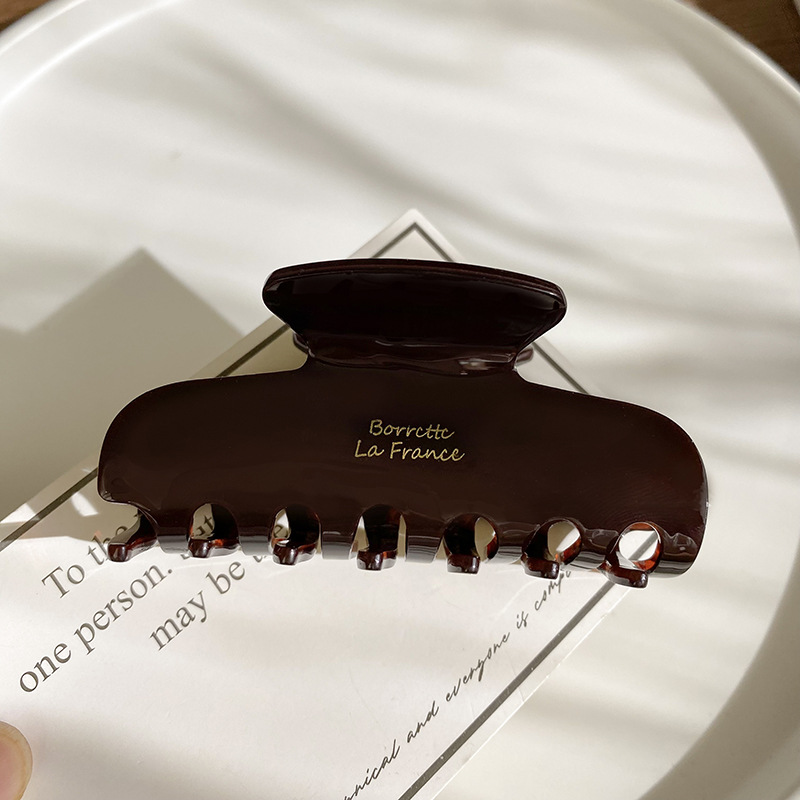 헤어퀸 사각 가벼운 마블 프랑스 반머리 반묶음 헤어 집게핀 9,800원