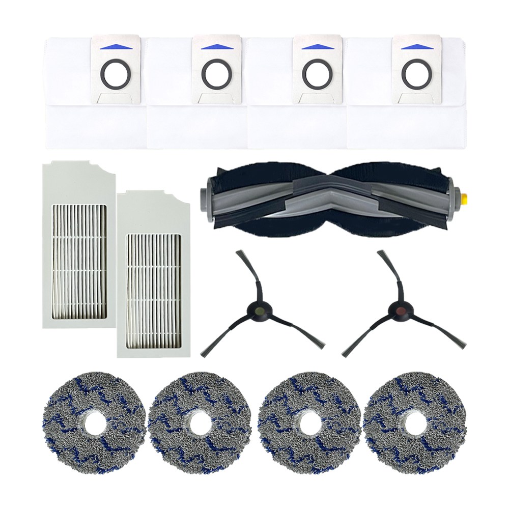 [호환] BNCINT 에코백스 디봇 X1 T10 옴니 로봇 청소기 소모품 먼지봉투 더스트백 물걸레 필터 사이드 메인 브러쉬 패키지 세트, 1세트, 13개 13,500원