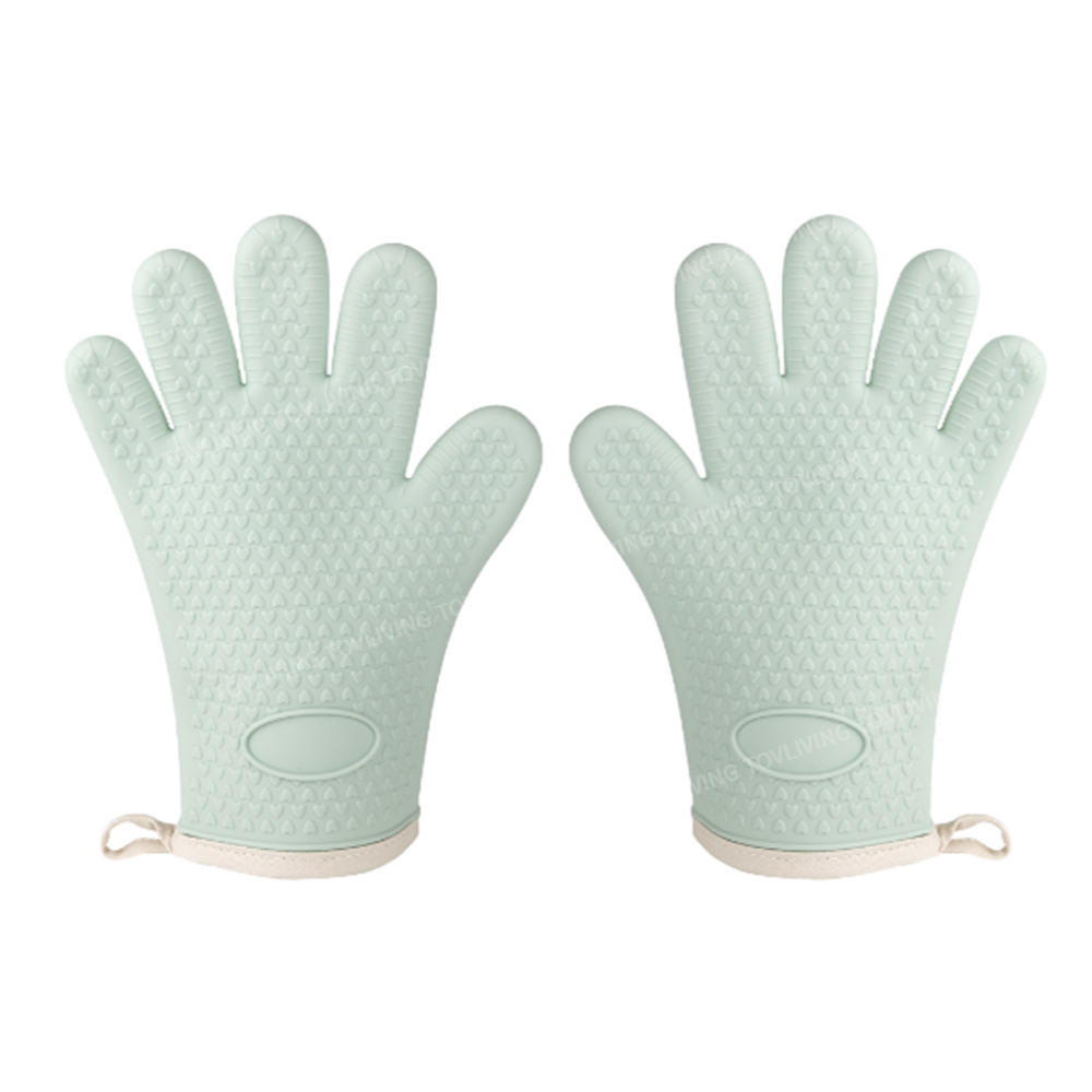 토브리빙 실리콘 주방 오븐 쿠킹 손가락 내열 장갑 (2P), 1세트, 토브 민트 11,900원