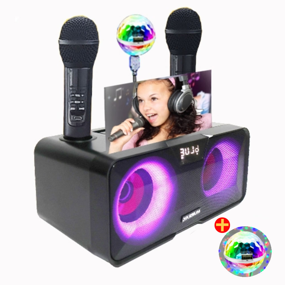 위드제이앤엠 가정용 휴대용 캠핑용 노래방 기계 세트 블루투스 마이크 스피커 듀엣 노래방 반주기 119,000원