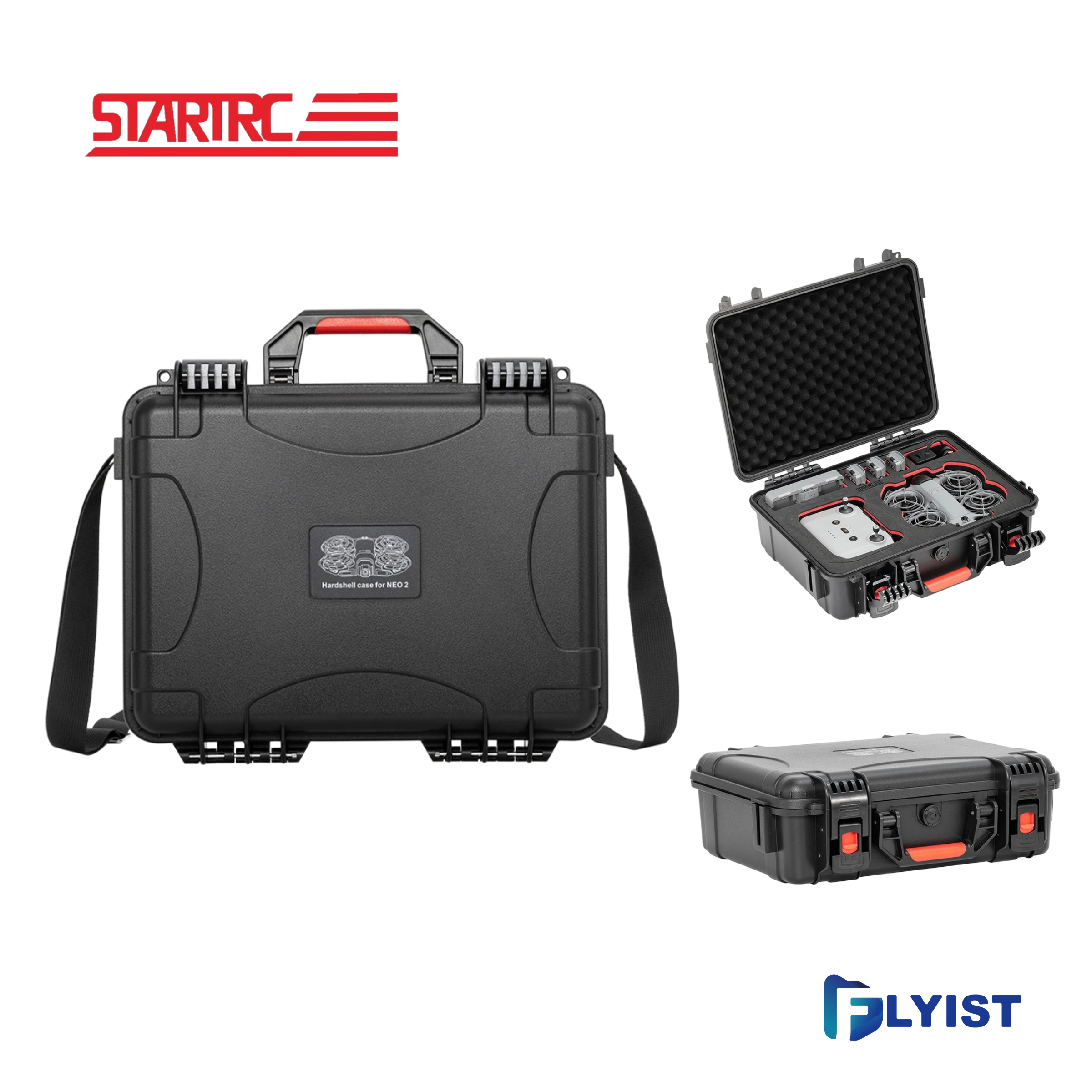 [STARTRC] DJI 네오2 전용 하드케이스 방수 충격방지 대용량 가방 (플라이모어콤보) DJI NEO2 - 신제품출시, 1개, STARTRC] DJI 네오2 전용 하드케이스 92,900원