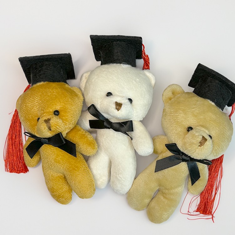 2종 졸업 학사모 곰돌이 인형 키링 / 졸업식 꽃다발 장식 단체 행사 기념품 수료식 축하 캐릭터 3,610원