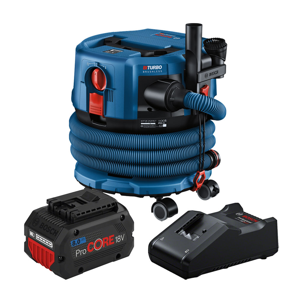 보쉬 GAS18V-12MC 충전 바이터보 건습식 청소기 ProCORE 18V 8.0Ah 배터리 1개 세트 479,240원