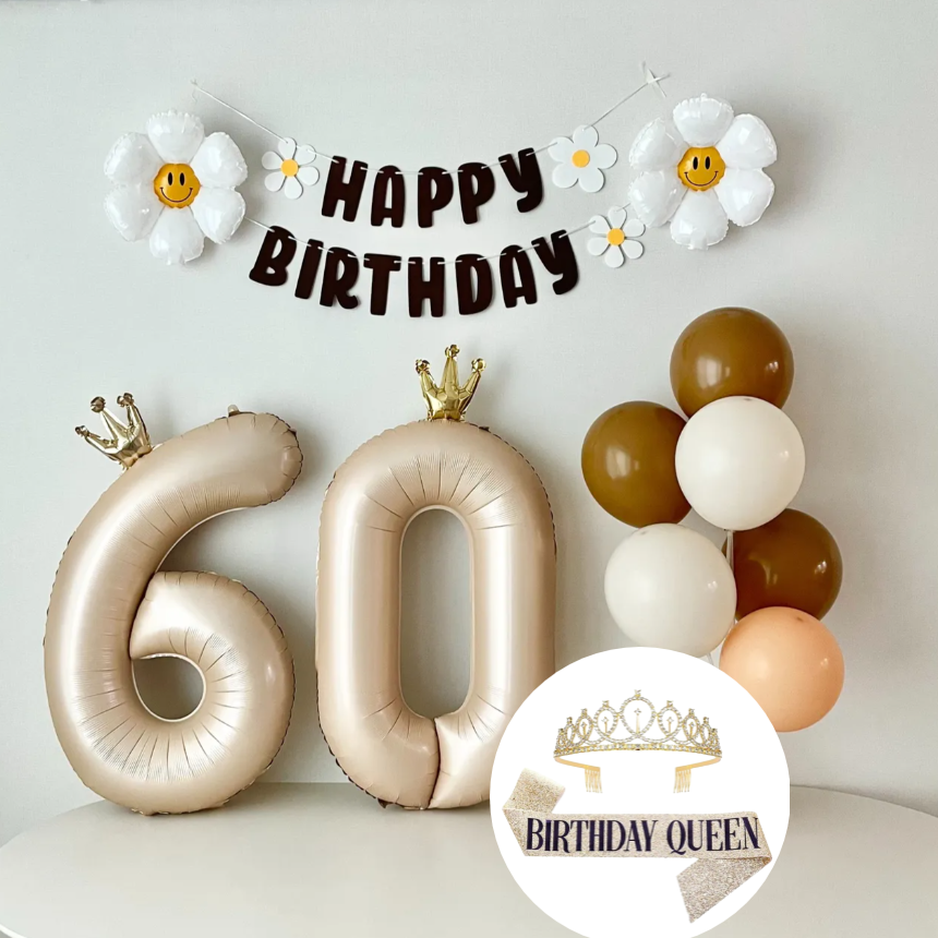 연지마켓 환갑이벤트 데이지 숫자 풍선 환갑 칠순 생일 파티 용품 세트 19,900원