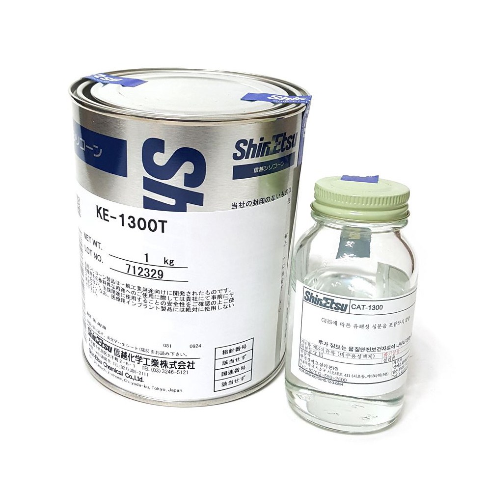 신에츠 KE-1300T 주제 (1kg) 투명 + CAT-1300 경화제 (100g), 1개 58,440원