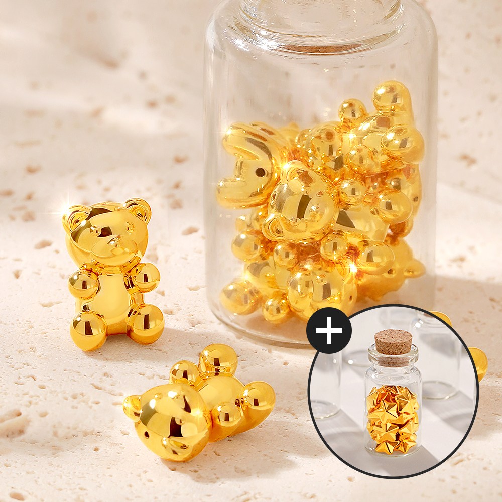 [골드팡] 24K 순금 통통젤리곰 오브제 +미니유리병 증정 (당일도착) 금거래소 금테크 기념주화 미니골드바 선물포장 소원행운 황금쌀 콩알 주물금 158,900원