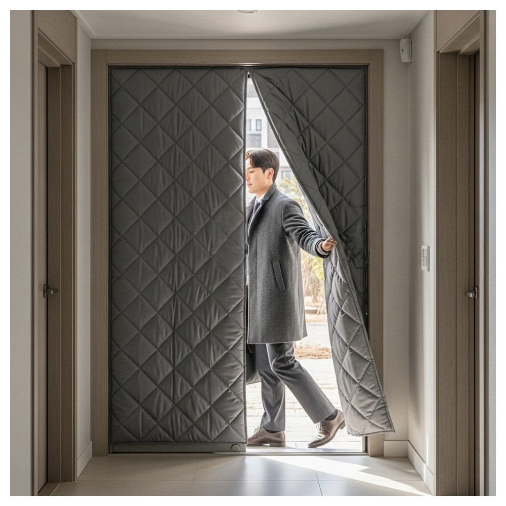 [빈틈제로] 로미크 현관 방풍 방한 커튼 비닐 28,900원