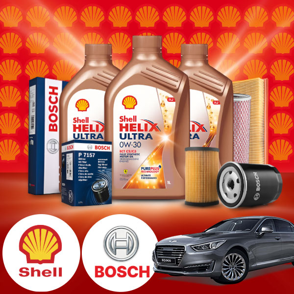 제네시스EQ900 3.8GDI 가솔린 쉘 힐릭스 울트라 ECT C2 C3 0W-30 엔진오일필터세트 7Liter 146,000원