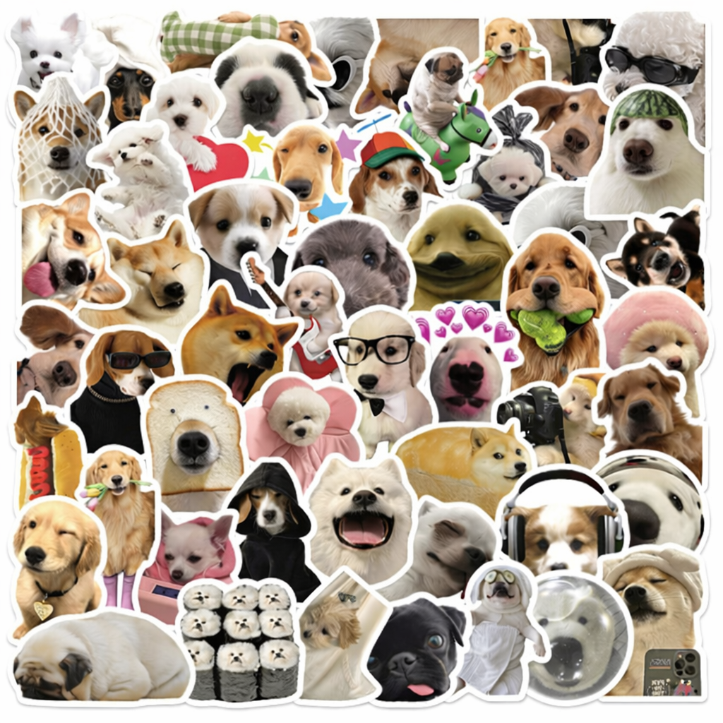 여행용 캐리어 노트북 다이어리 아이패드 폰꾸 다꾸 방수 스티커 50매, 1세트, 강아지 8,900원