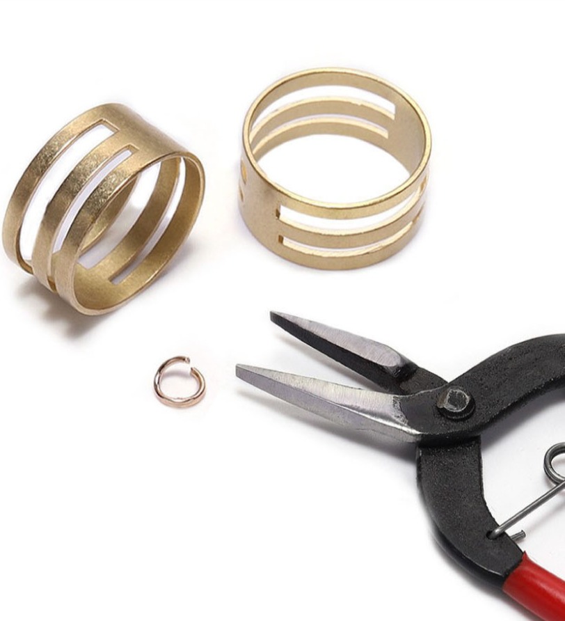 비아워게스트 목걸이 팔찌 발찌 공예 보수 부자재 오링반지 1.9 x 1.7 cm, 브론즈, 1개 2,900원