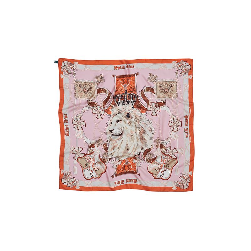 세인트나인 여성 실크 정사각 스카프 PINK 50,350원