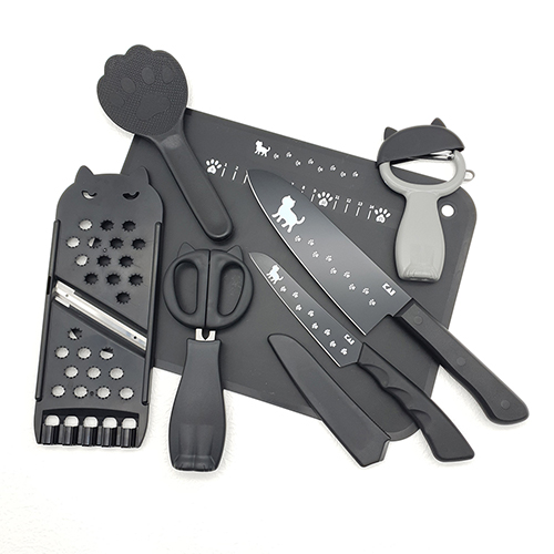 KAI 냐미 조리도구세트 7종 혼족 신혼 집들이선물 캠핑 차박 키친툴 고양이 감성주방식기 106,000원