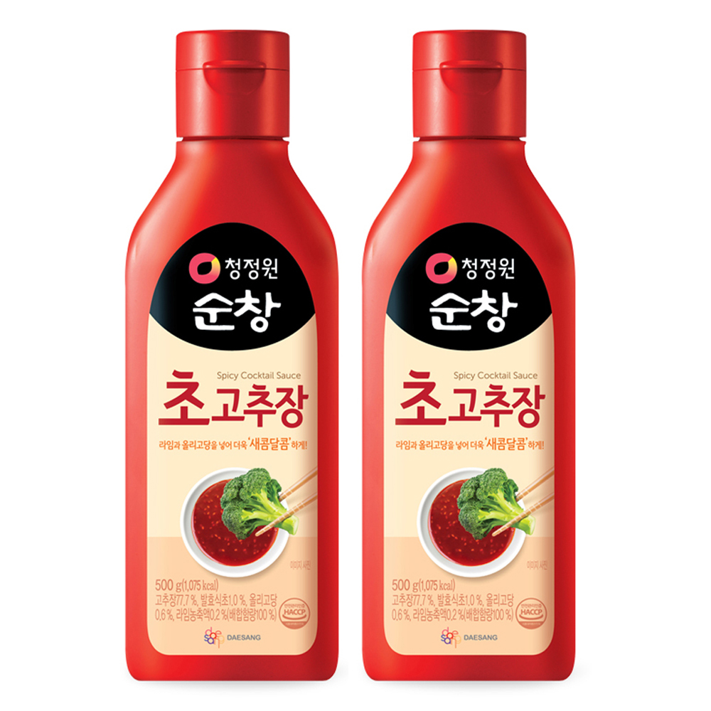 청정원순창 초고추장, 500g, 2개 6,200원