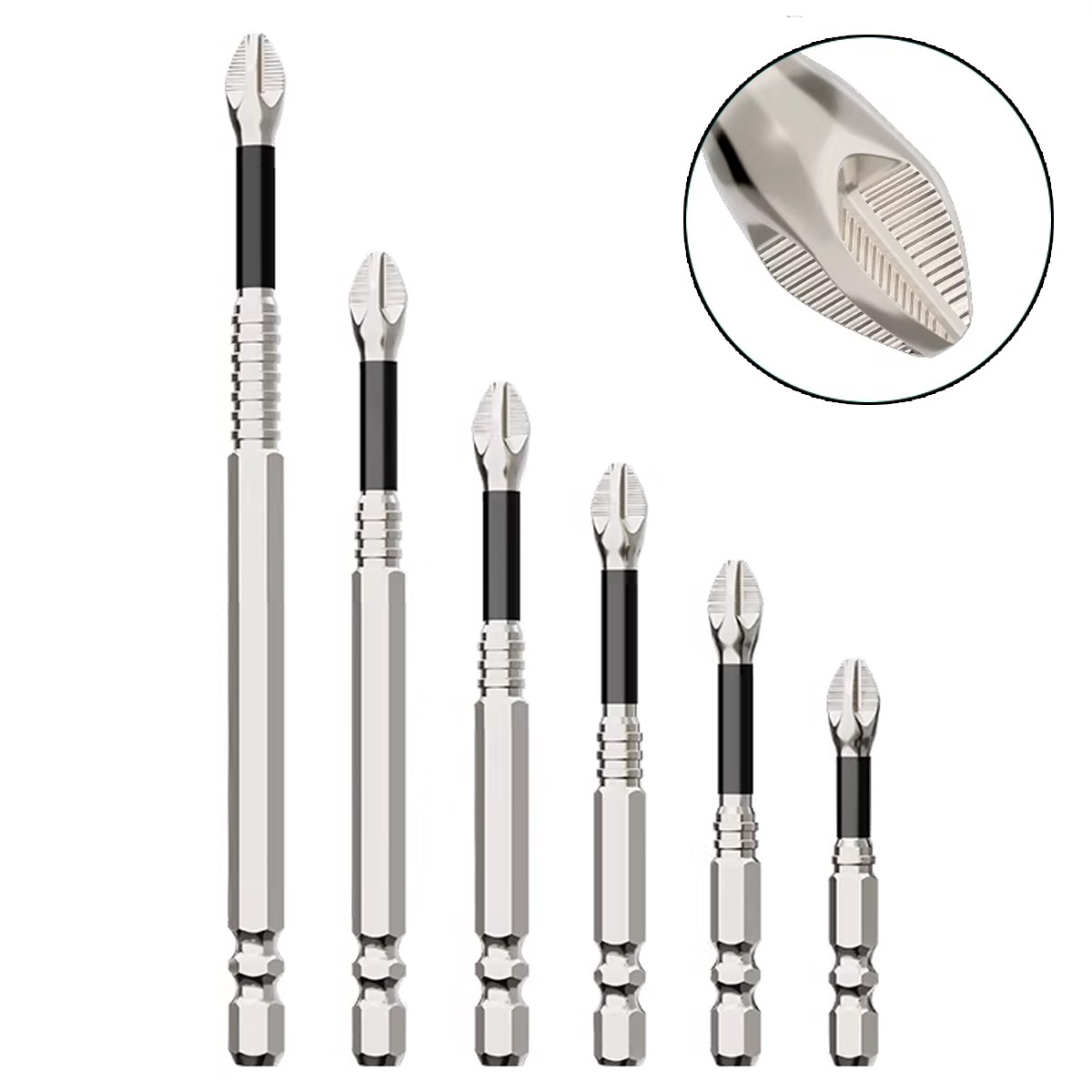 ROYAI ONE 자석 십자 드릴 비트 전동 드라이버 비트 6종세트 4,900원