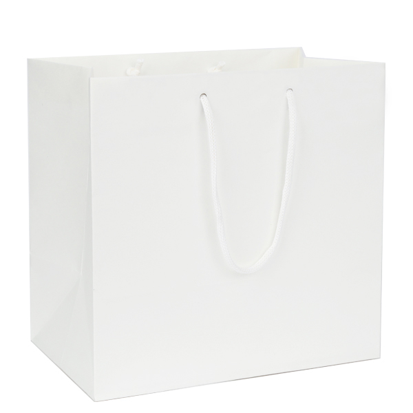 [도시락쇼핑백] 종이끈 도시락 대 백색 50ea 친환경쇼핑백 43,000원