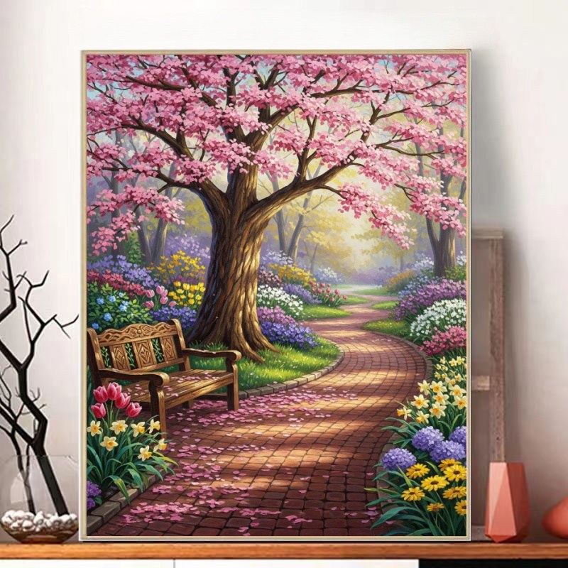 보석십자수 캔버스형 풍경화 diy 40 x 50cm, 1세트, CH041 23,800원