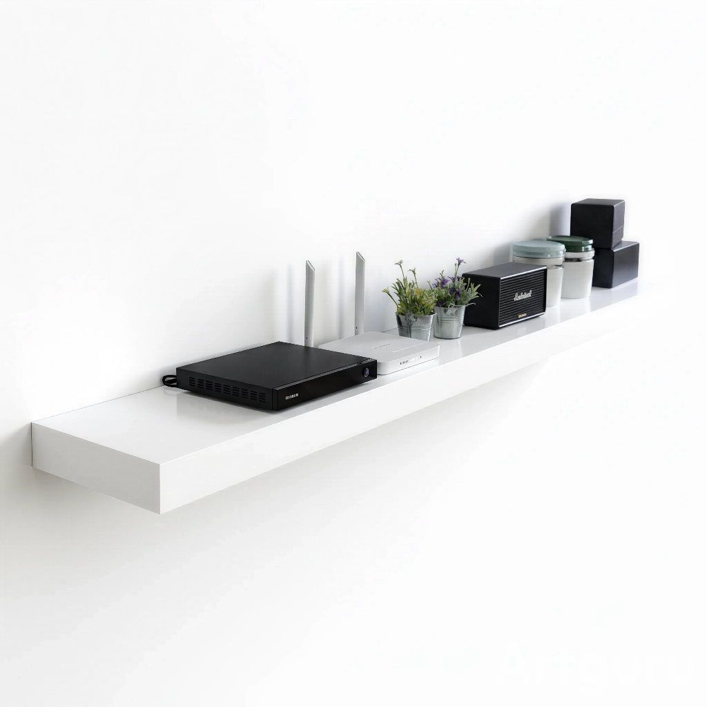 [대형TV선반] 1800 무지주벽걸이tv선반 거실장 (무료 전선홈) 90,000원