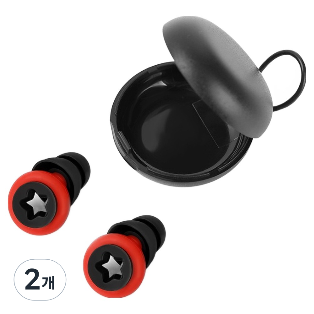 조인메이드 소음 감소 방지 실리콘 방수 수영 수면 귀마개 레드 25,800원