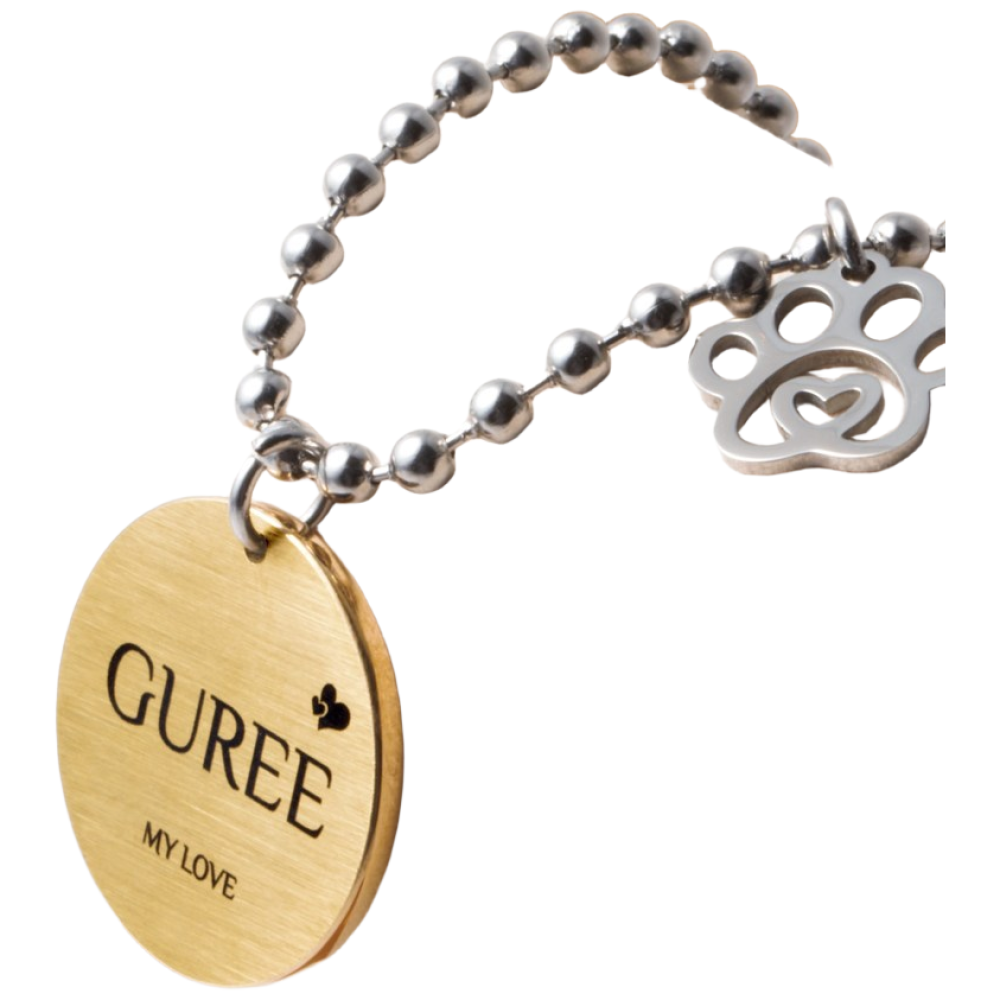 강아지 고양이 반려동물 목걸이 이름표 인식표 네임택 QR코드 주문제작 써지컬스틸, 1개 17,900원