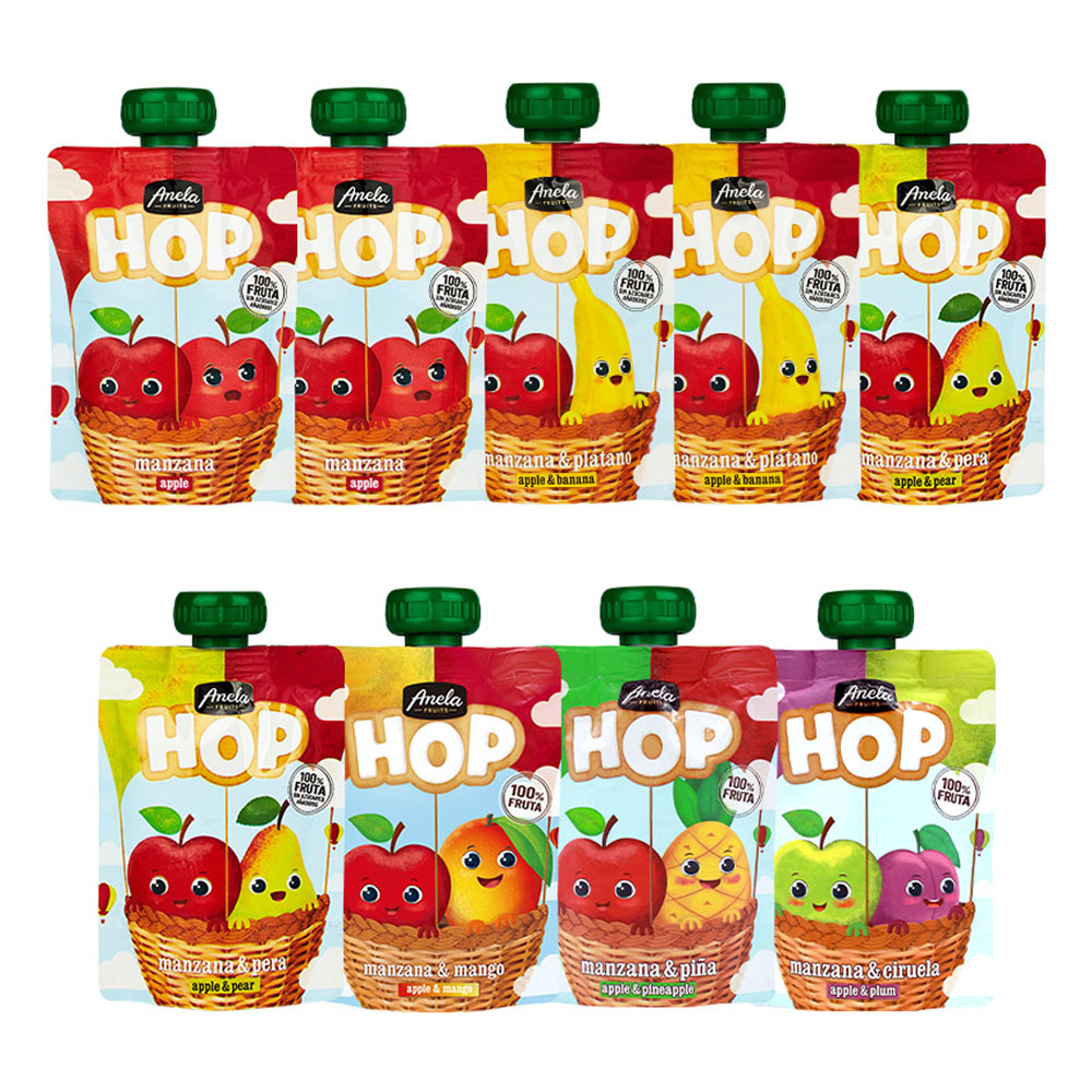 아넬라 호프 퓨레 사과 100g 2p + 바나나 100g 2p + 사과배100g 2p + 푸룬 100g + 망고 100g + 파인애플 100g 세트 33,900원