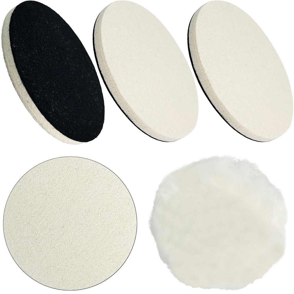 5개 울 폴리싱 디스크,125mm 울 펠트 폴리싱 패드, 버핑 휠, 5 인치 플록 킹 폴리싱 패드, 휠 폴리싱 콘, 유리 플라스틱 금속 앵글 그라인더 용 펠트 광택 폴리싱 디스크 12,990원