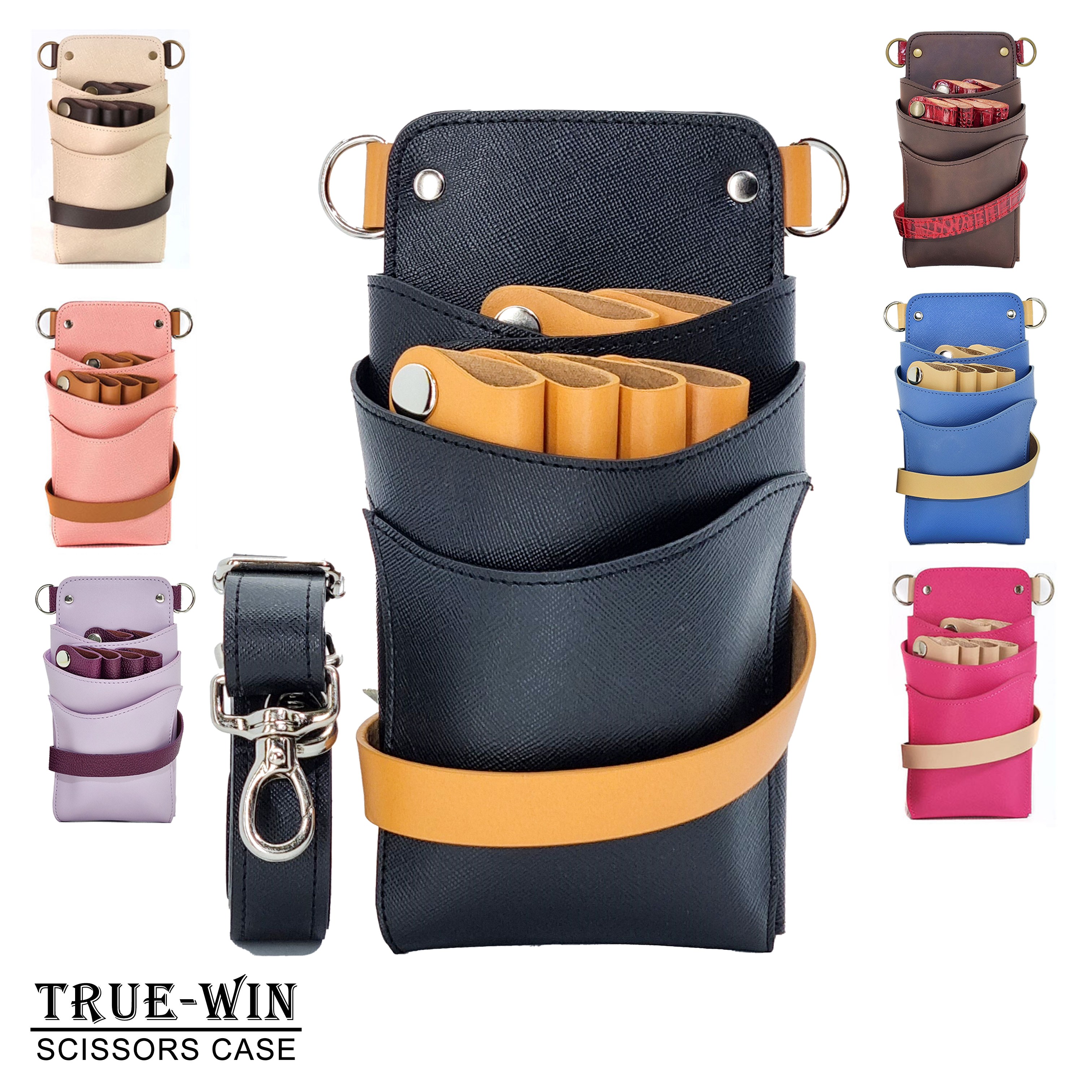 가벼운가방 가위집 미용가위가방 가위파우치 미용가위케이스 투톤칼라 6정용 7가지색상 56,000원