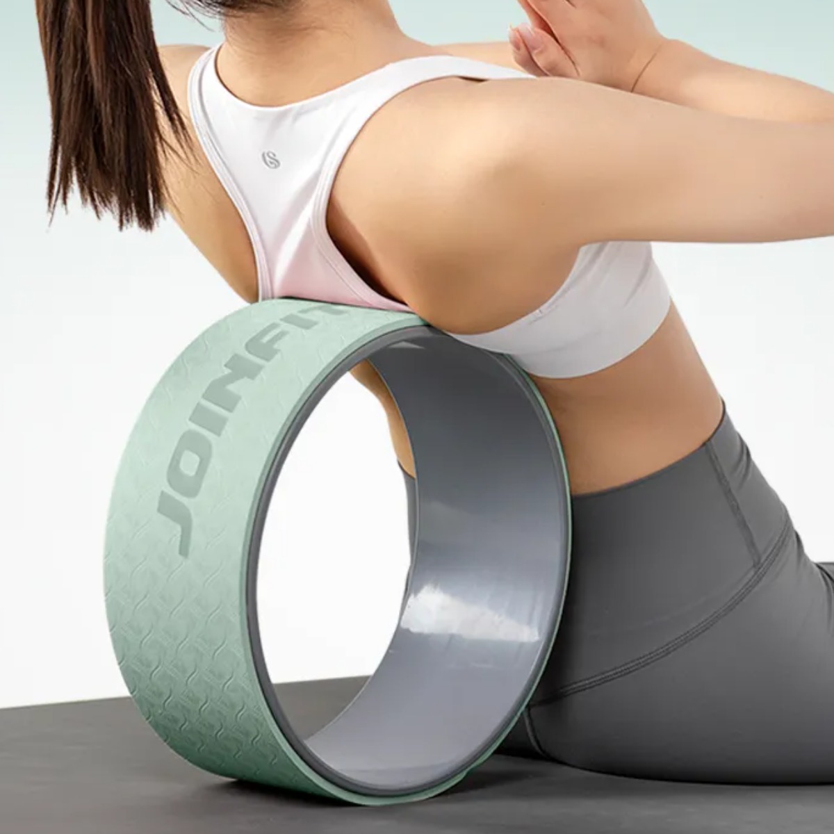 JOINFIT 요가 휠 클래식/ TPE소재 허리 굽은등 어깨 스트레칭 마사지 필라테스 홈트, 그린, 1개 34,000원
