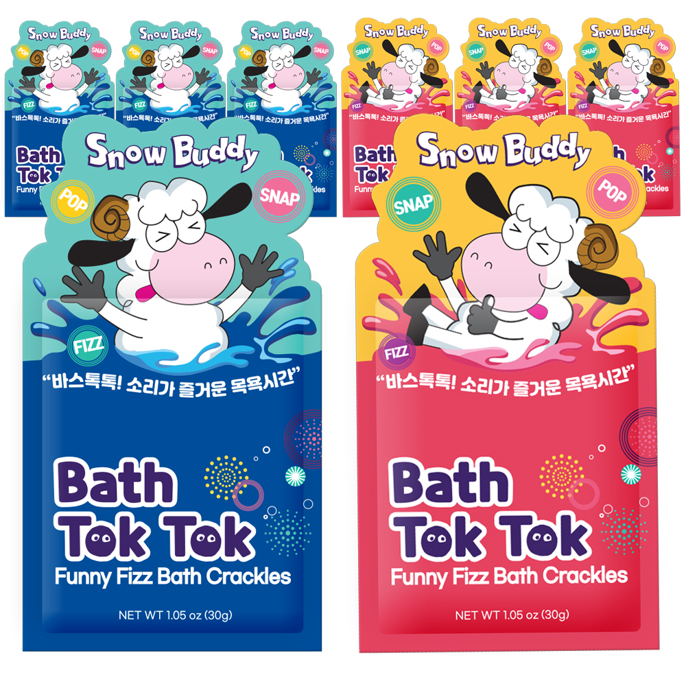 스노우버디 바스톡톡 소리나는 입욕제 2종 세트 무향 블루 핑크, 30g, 8개 25,550원