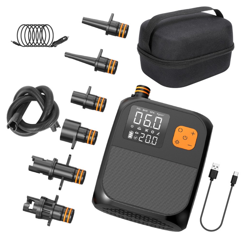 다잡 캠핑 스마트 에어펌프 전동 무선 에어텐트 충전식 매트 공기주입기, 1개, 블랙 68,900원