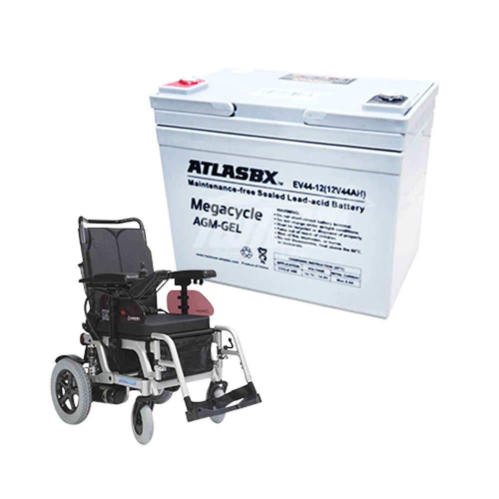 화메디 | 아트라스BX EV44-12 (12V 44AH) AGM 배터리 전동휠체어 전동스쿠터 축전지, 1개 113,000원