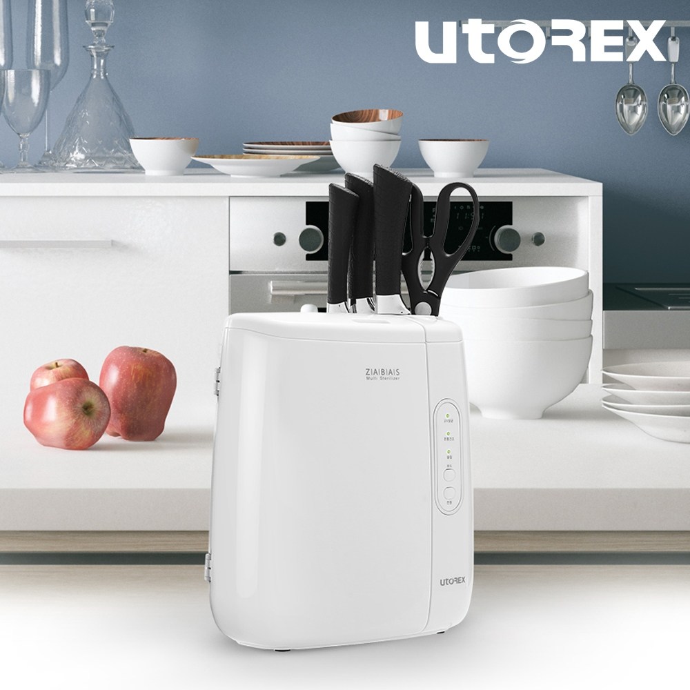 유토렉스 칼 수저 식기 살균 건조기 UV살균 온풍건조 블럭 64,900원