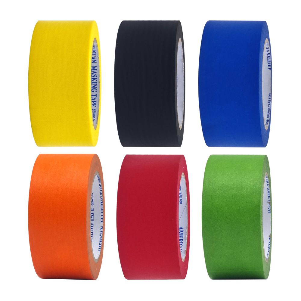 칼라 마스킹테이프 종이테이프 50mmX40M, 흑색 2,300원