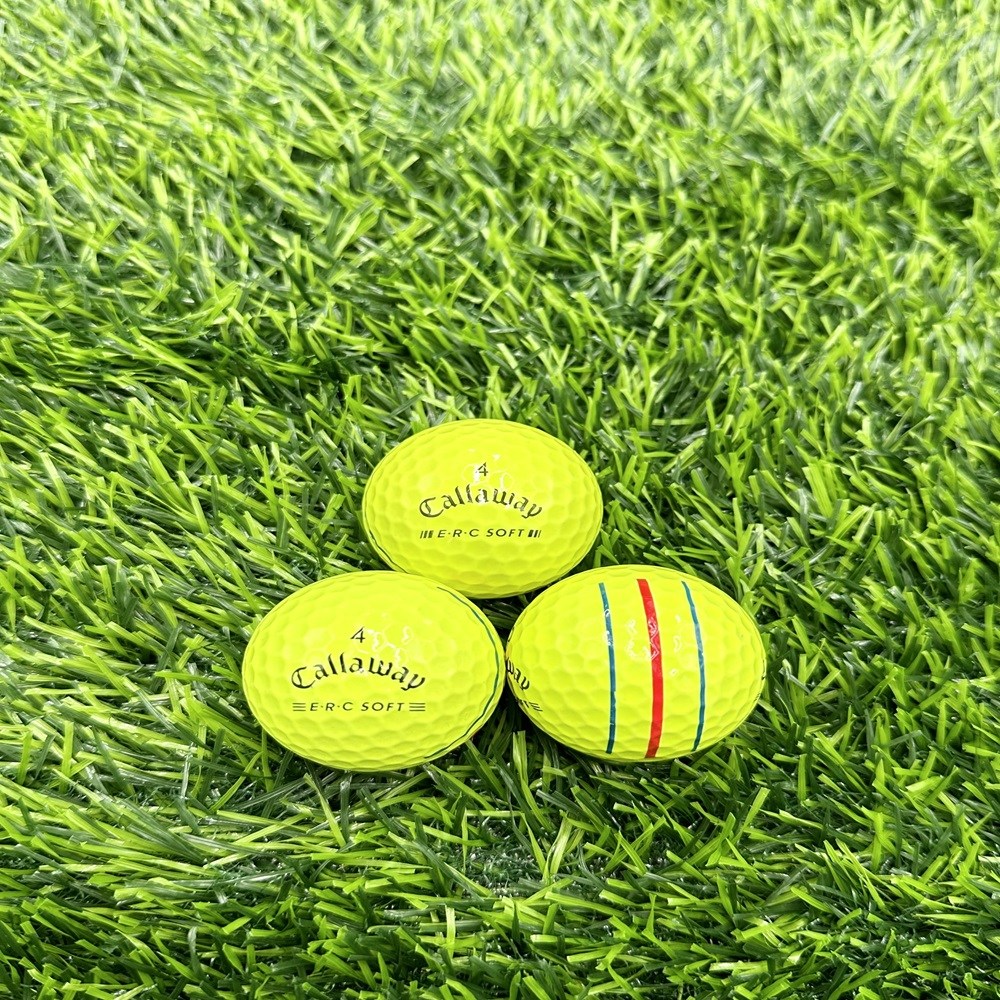 [주영로스트볼] 연습용 캘러웨이 트리플트랙 화이트 엘로우 삼선 ERC 3피스 크롬소프트 4피스 중고골프공 로스트볼 13,960원