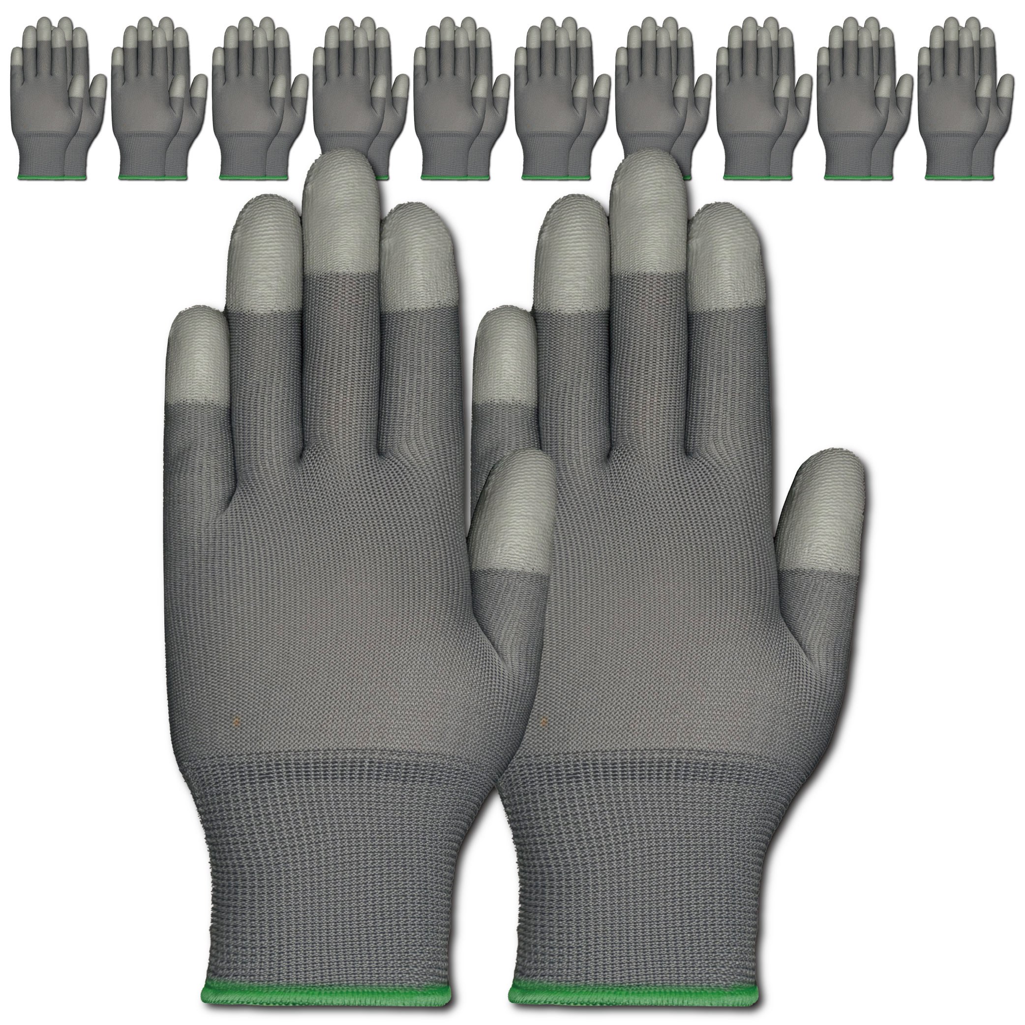 장갑천국 PU 탑 손끝 코팅장갑 탑피트 M사이즈, 10개, 회색 6,200원