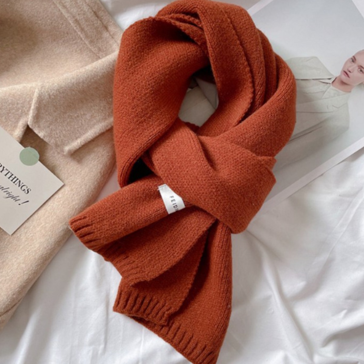 머플러 쁘띠목도리 겨울용 니트머플러 심플 디자인 부드러운 넥워머 방한용 데일리 목도리 16,560원