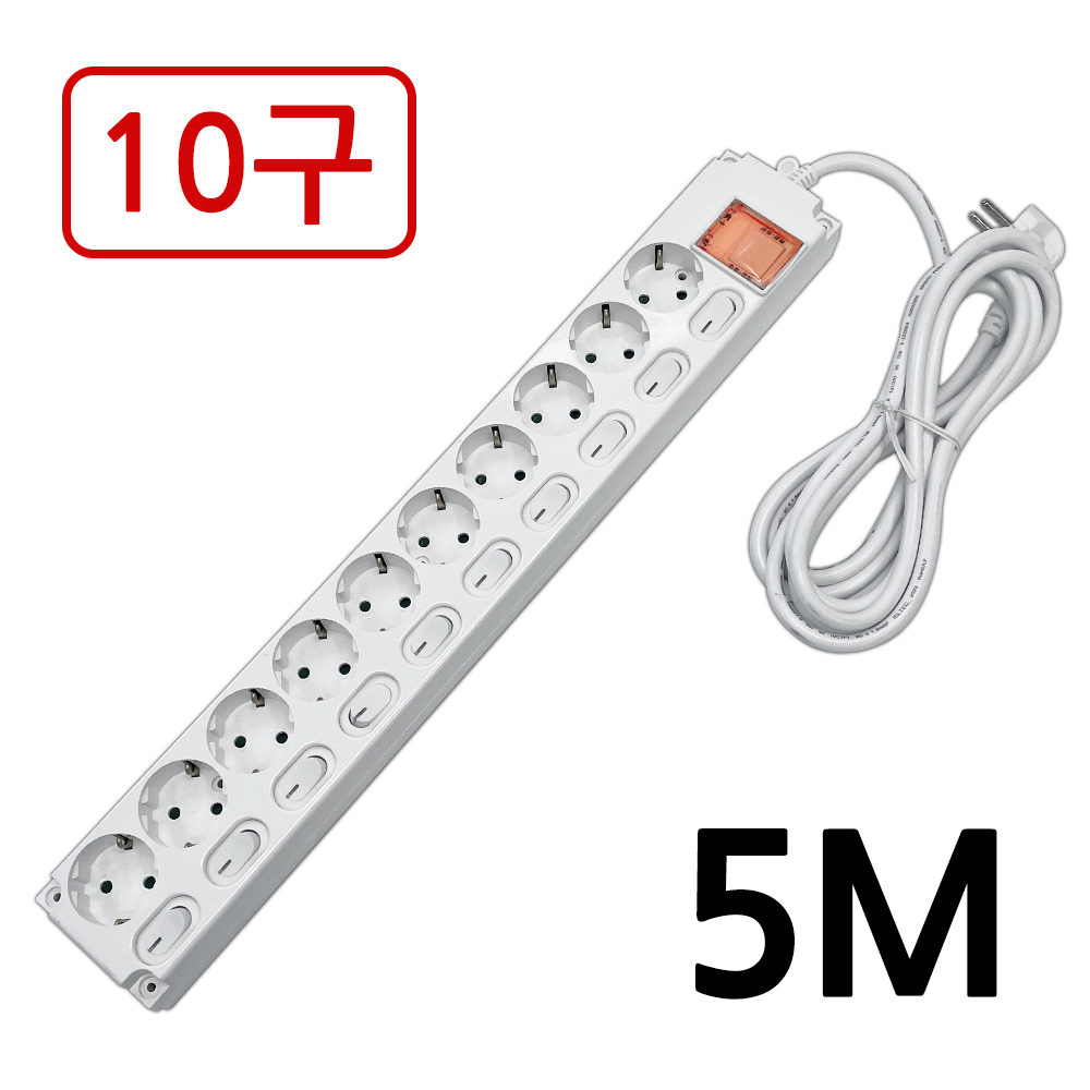 신성 멀티탭 10구 개별스위치 멀티코드 33,000원