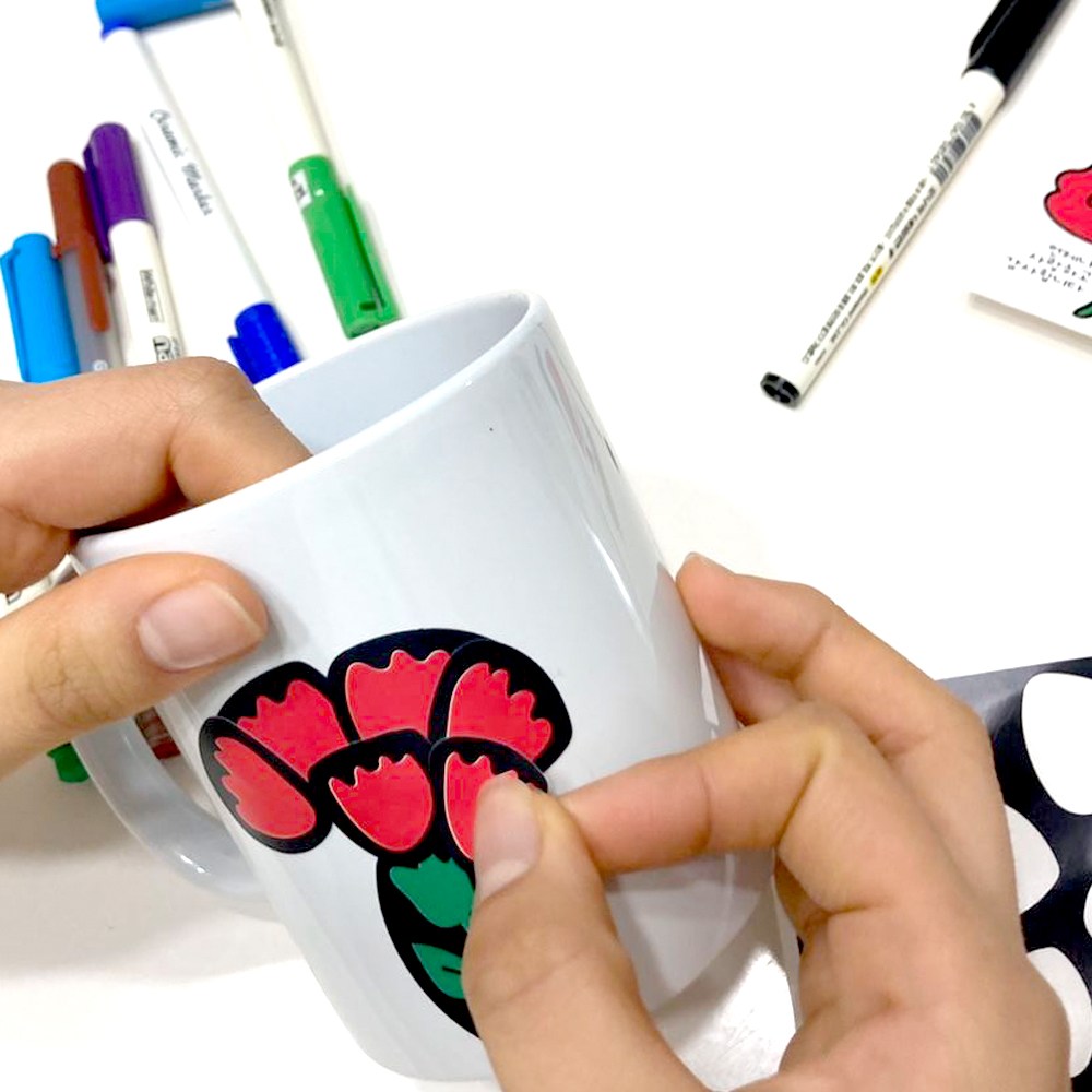 픽토르 카네이션 그림그리기 머그컵 만들기 스티커 어버이날 유치원 어린이집 늘봄학교 미술놀이 방과후 단체 체험 프로그램 3,650원