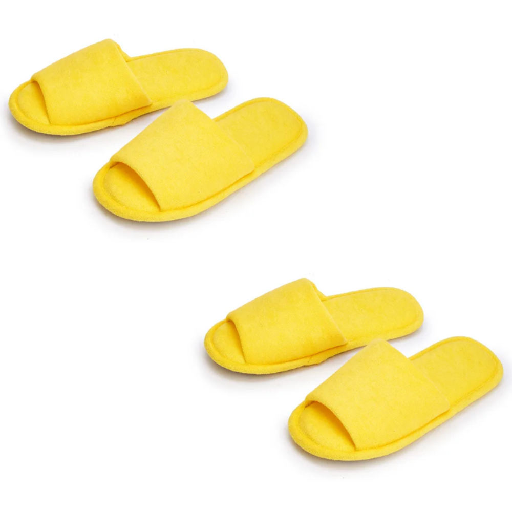 모다데코 1+1 타올지 워셔블 거실화 층간소음 방지 발편한 실내 슬리퍼, 1개, 옐로우+옐로우 14,900원