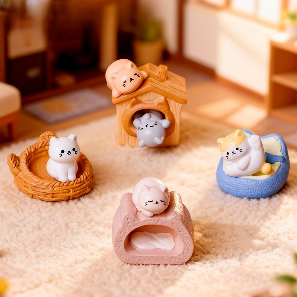 루캔필 인테리어 테라리움 어항 장식 소품 고양이 하우스 9종, 혼합 6,900원