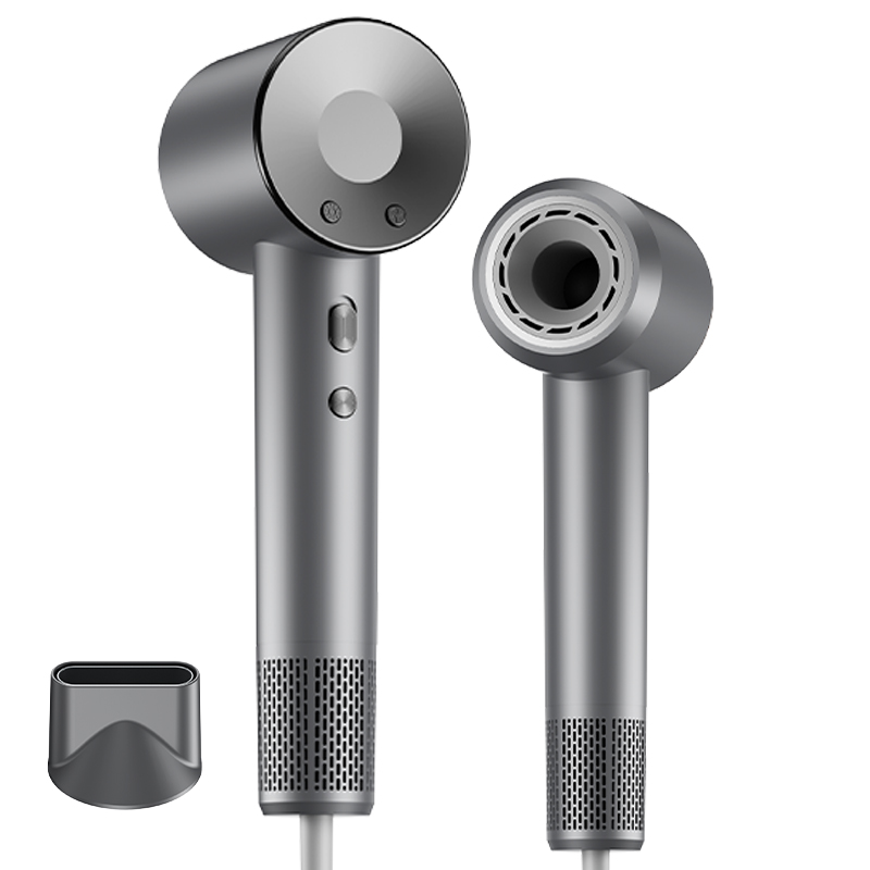 RichMagic 초고속 음이온 무엽 드라이어 12가지 모드 BLDC 가정용 드라이기 1600W+자기흡입노즐, 단일상품, 아이언 블랙 121,900원