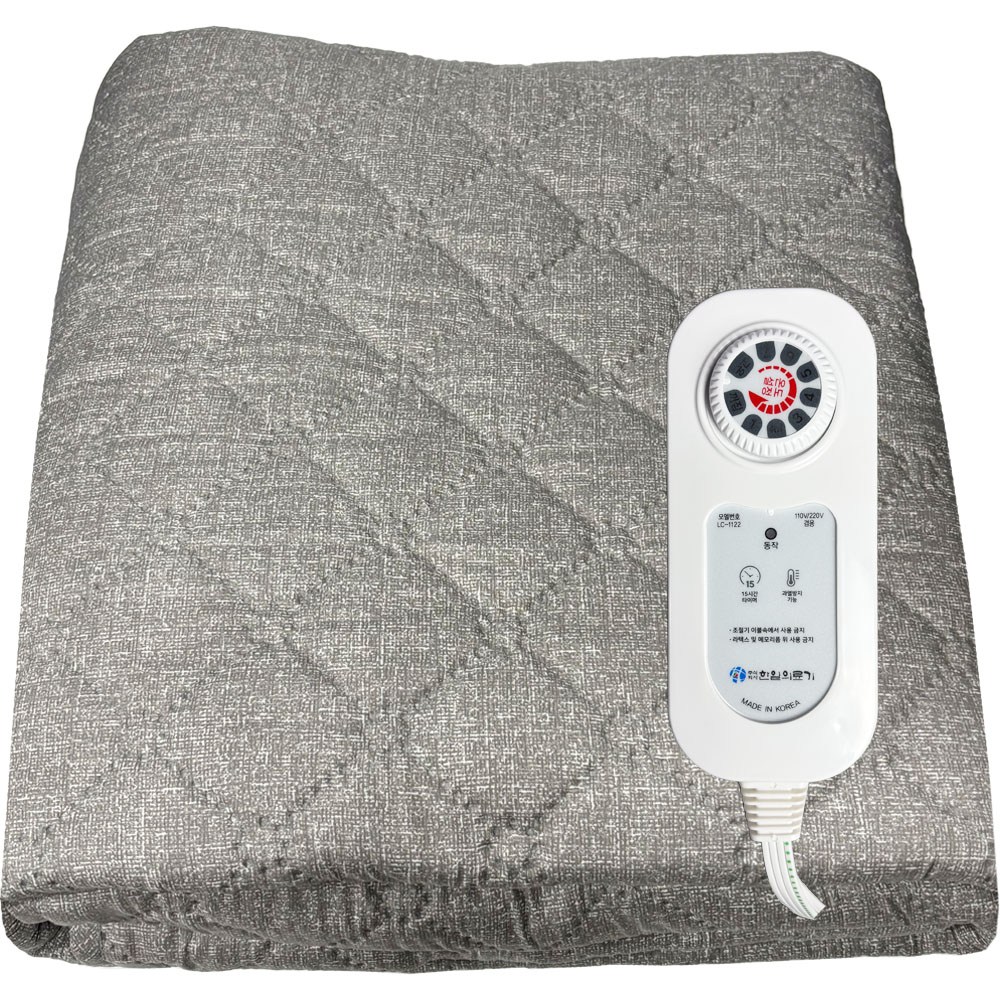 25년모델 업그레이드 한일의료기 프리볼트 전기장판 전자파없는 1인용 싱글 59,500원