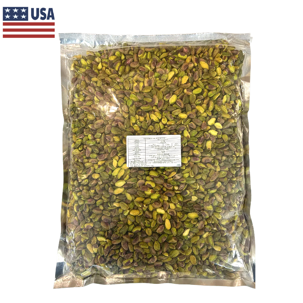 담다) 탈각 피스타치오 무염 미국산 두쫀쿠 두바이쫀득쿠키 아쫀쿠 말쫀쿠, 1개, 2.5kg 238,000원