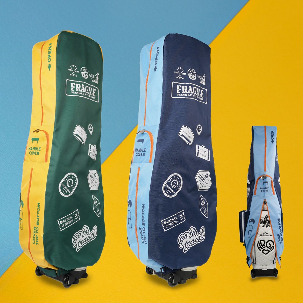 컬러홀릭 CH GTC-9224 기능성 트래블 골프백 항공커버 파우치형 항공백, 그린옐로우 35,000원