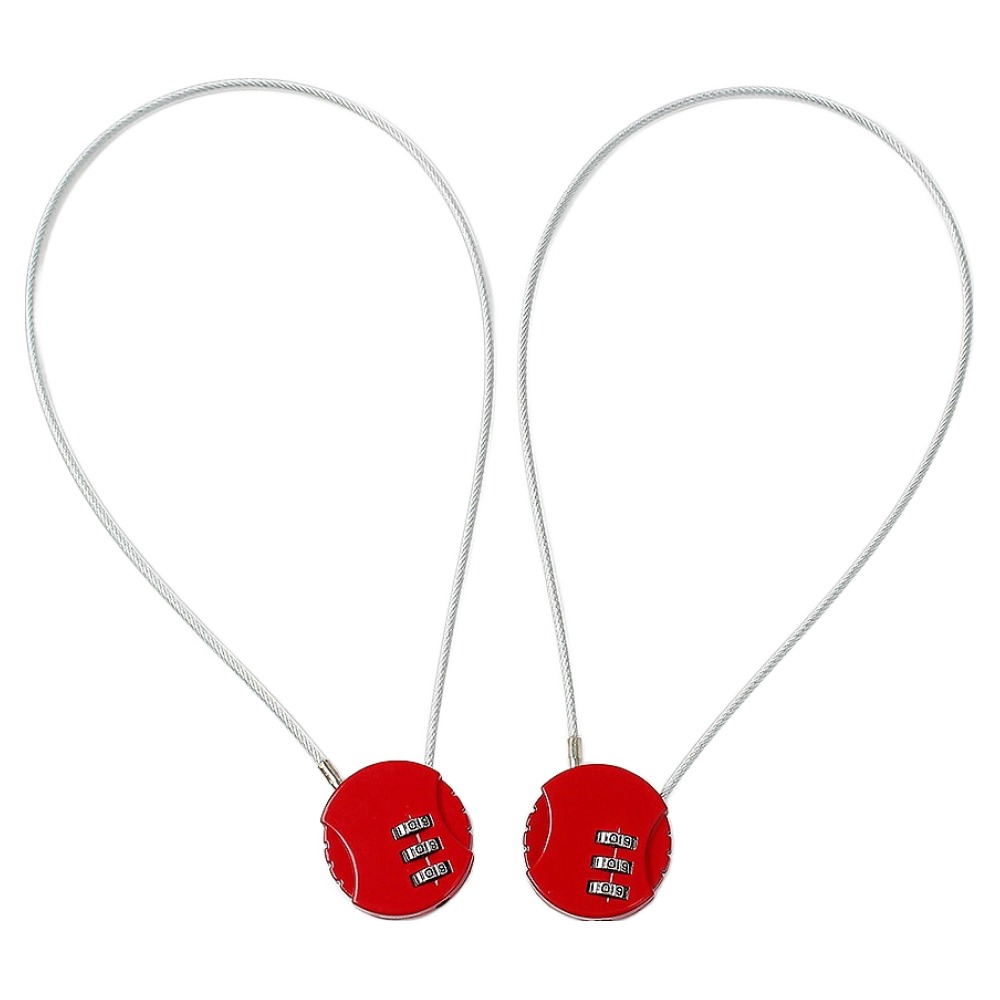 DOTO 베이직 3자리 와이어 자물쇠 2p 세트 4,920원