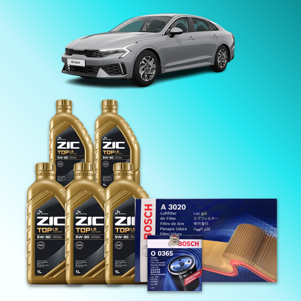더 뉴 K5 (DL3) 2.0 LPG 엔진오일세트 SK 지크 탑 LS 5W30 (ZIC TOP LS) 96,600원