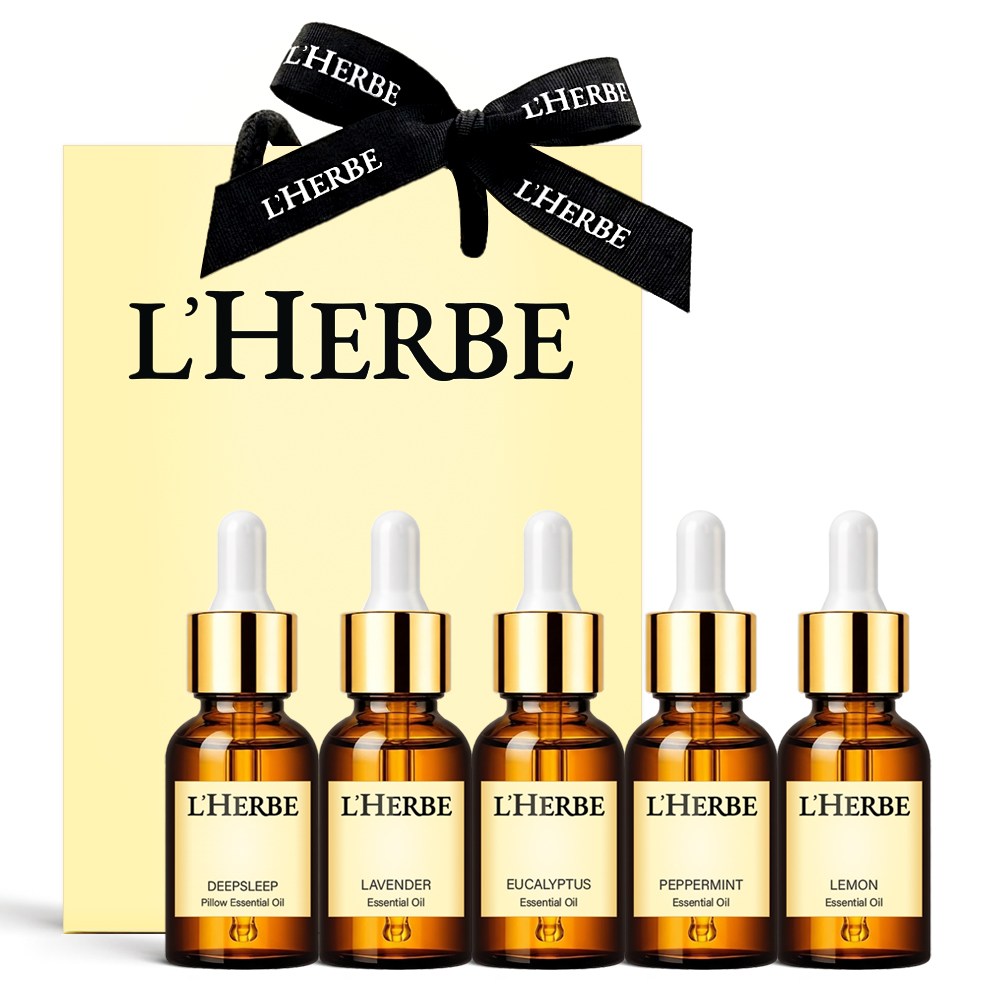 [프리미엄 선물] 르에르베 웰니스5종세트 반신욕 족욕 건조기 양모볼 요가 명상 천연 아로마 테라피 에센셜 오일, 5개, 10ml 99,900원