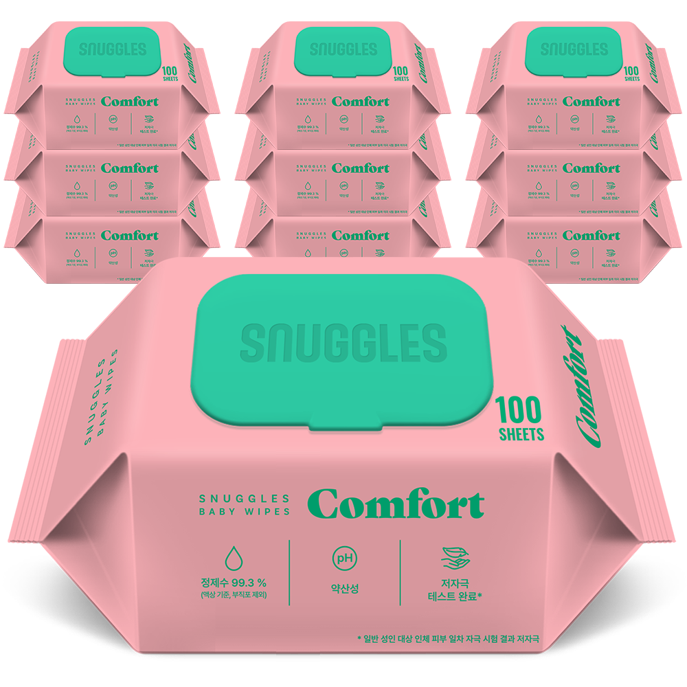 스너글스 컴포트 유아용 아기물티슈 엠보싱 캡형 피부 저자극 인증 10,490원