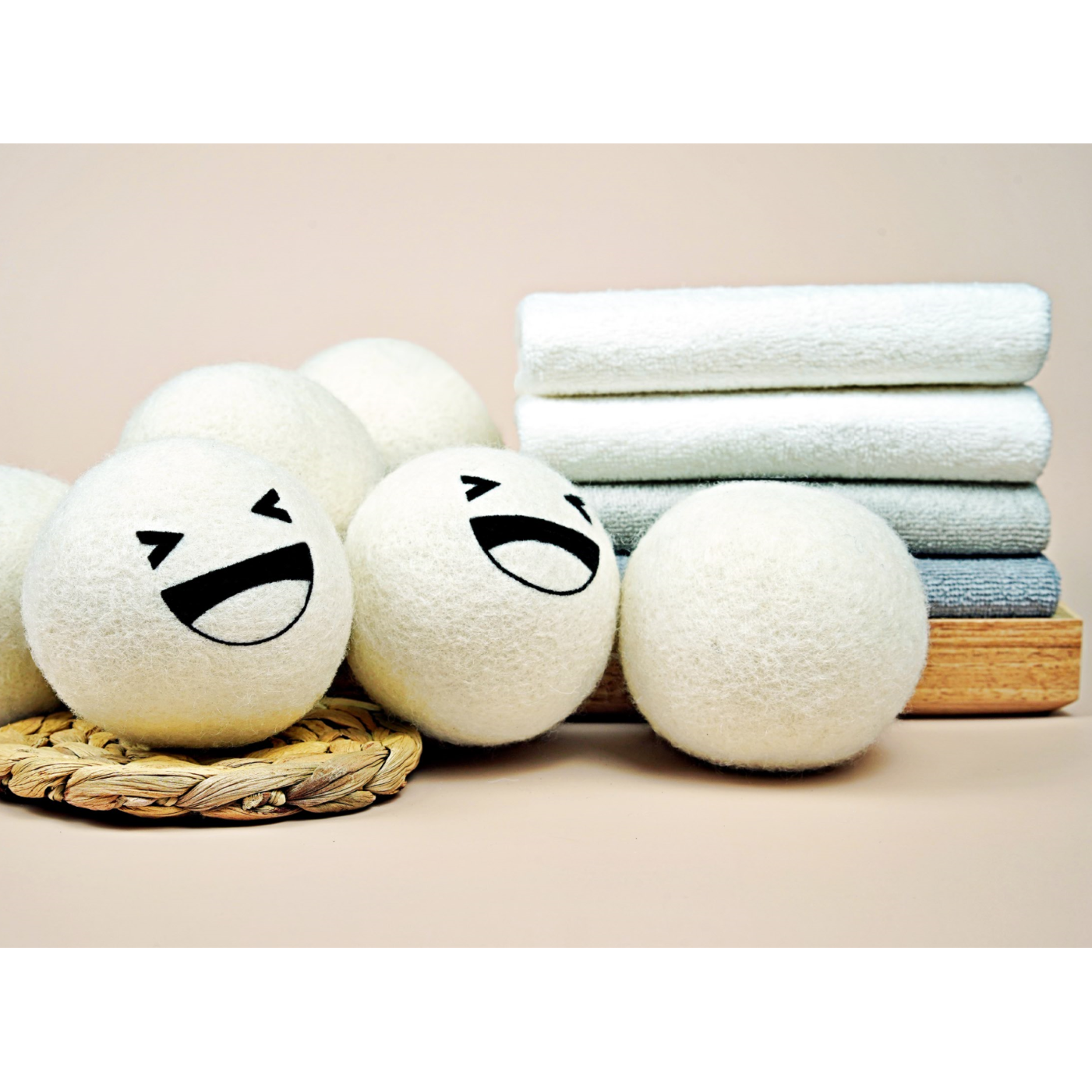 프리미엄 건조기양모볼 6p 친환경 뉴질랜드 100% 양모 정전기방지 드라이볼 드라이어볼 6,990원